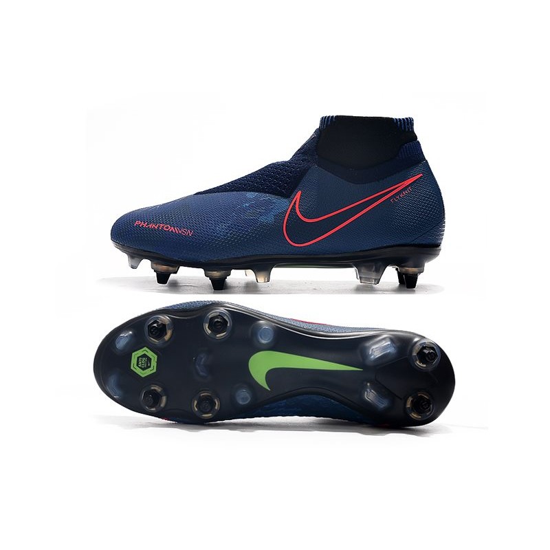 Nike Phantom Vision Elite DF SG PRO Anti Clog Modrý Červené